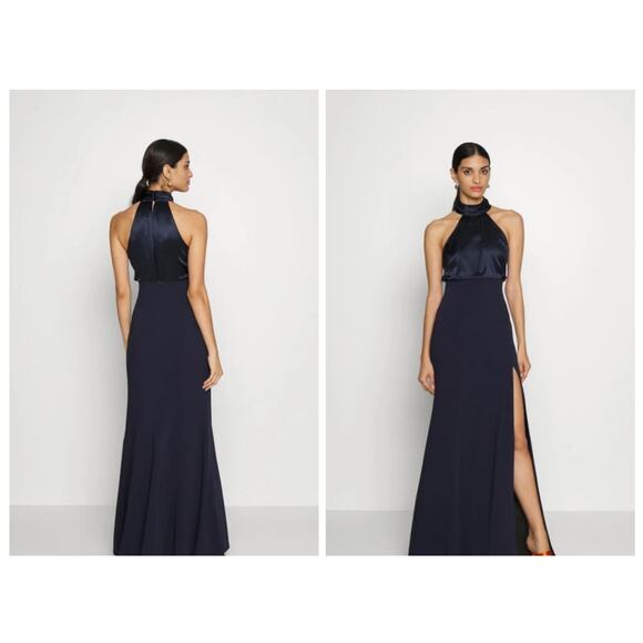 Cinq a Sept Alexandra Turtleneck Halter Gown, NWT, Size 6 - Picture 2 of 16